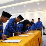 Sekjen Kementerian Agama, Muhammad Ali Ramdhani, melakukan pelantikan 3.766 Pegawai Pemerintah dengan Perjanjian Kerja (PPPK) kemarin, Senin.