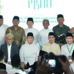 Menteri Agama RI Yaqut Cholil Qoumas menghadiri Halalbihalal yang digelar Pengurus Besar Nahdlatul Ulama (PBNU). Acara ini berlangsung di Gedung PBNU, Jakarta, Minggu (28/4/2024).