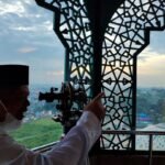 Ilustrasi rukyatul hilal.