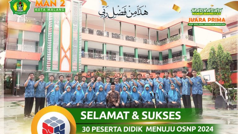 Madrasah Aliyah Negeri 2 Kota Malang Gemilang di Olimpiade Sains Nasional!