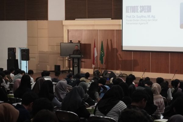 Kepala Balitbang Diklat Kemenag Suyitno beri sambutan pada Dialog Budaya Dalam Moderasi Beragama (MB) di ITB