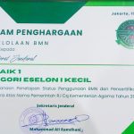 Penghargaan Itjen dari Biro Keuangan Setjen Kemenag