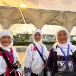 Tiga jamaah bersaudara tiba di Bandara AMAA Madinah