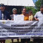 Universitas Hindu Negeri I Gusti Bagus Sugriwa Melaksanakan Program Pengabdian Masyarakat untuk Percepatan Penghapusan Kemiskinan Ekstrem