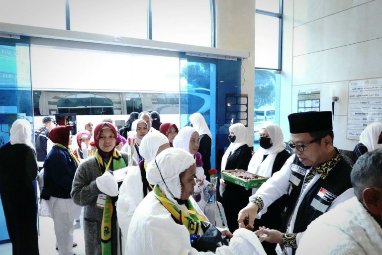 Kedatangan jemaah JKG-27 di Makkah, Jumat (24/5/2024).