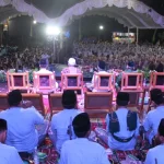 Suasana acara peringatan Hari Santri di Pesantren Al-Hidayah 2 Selo, Grobogan, Jawa Tengah, pada 22 Oktober 2024.