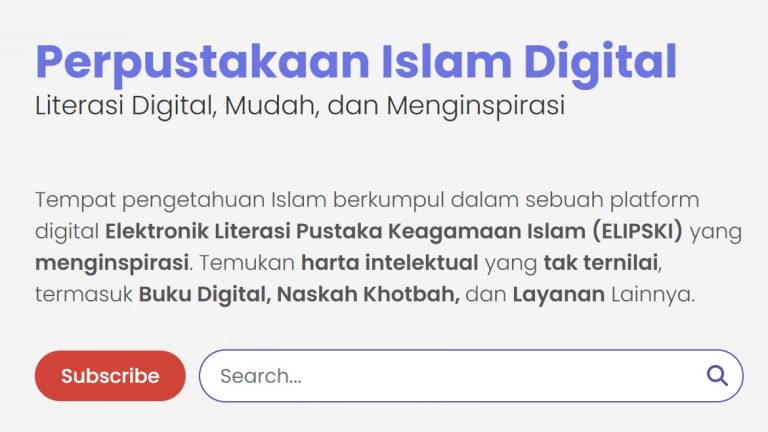 Elipski Tawarkan Literasi Islam Berbasis Web yang Dapat Menjangkau Masyarakat Luas